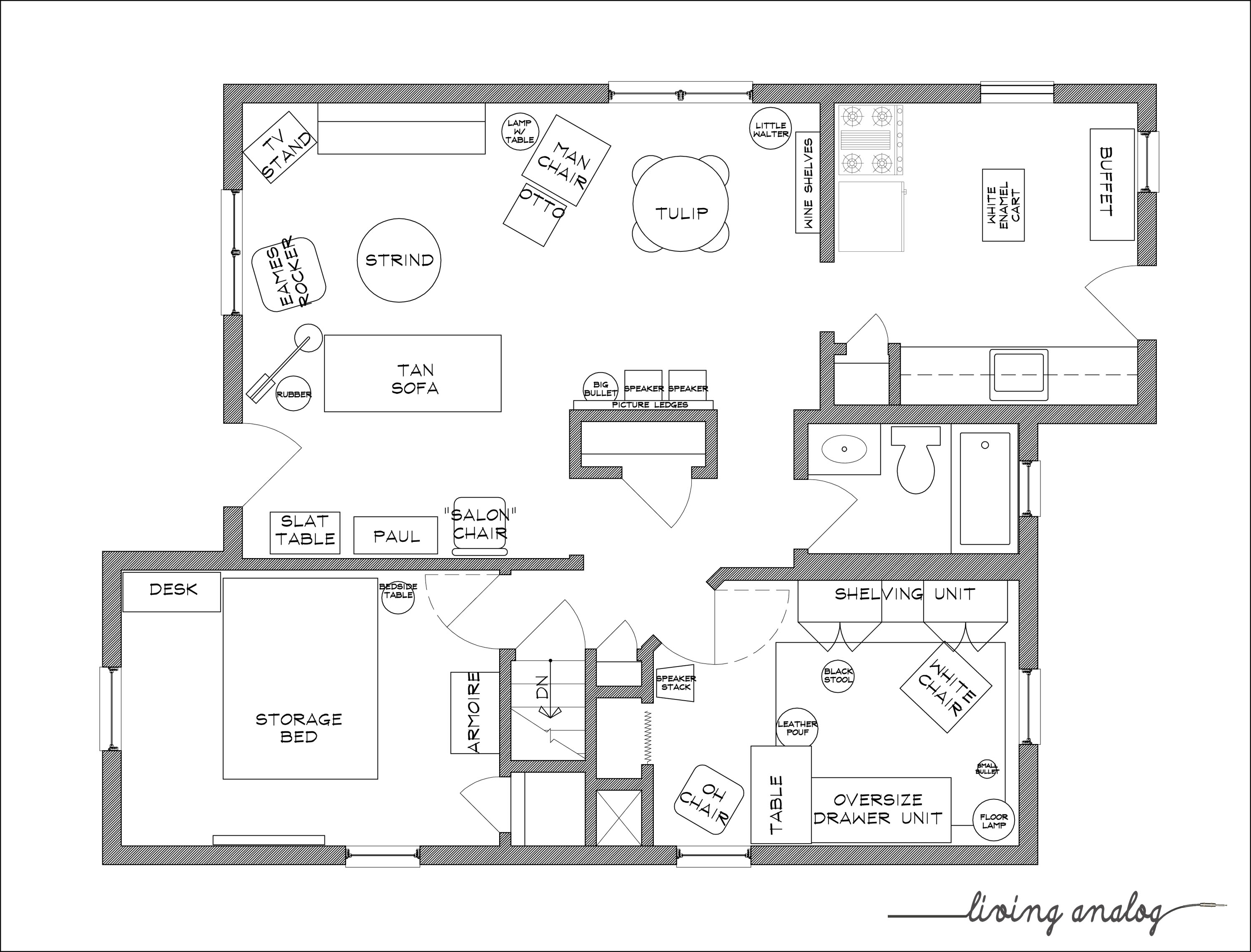 1972-2012: Floor plans of Robertson Library title=